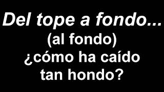 Video thumbnail of "Del tope al fondo (Cultura Profética) Karaoke"