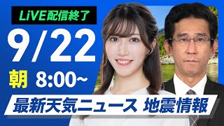 ウェザーニュースの配信のサムネイル画像