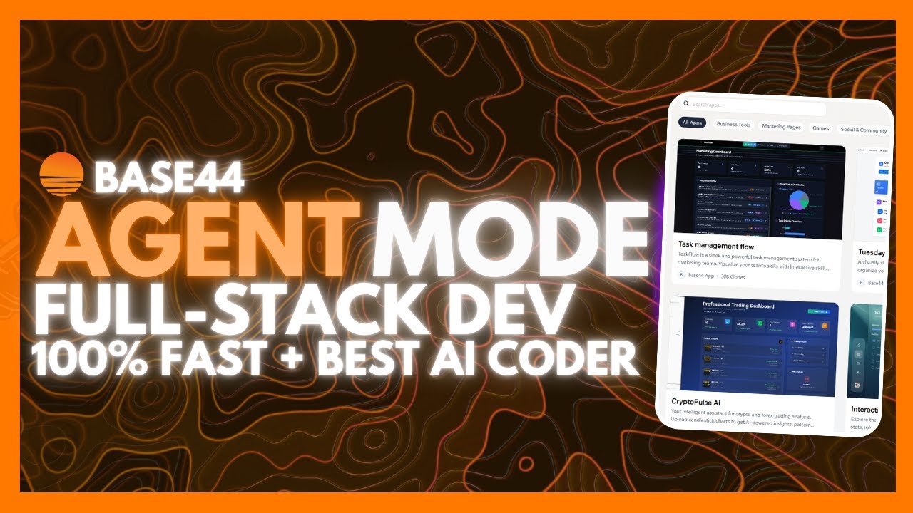 Base 44 Code Base44: NEW Agent Mode Can Build ANYTHING! Create HIGH QUALITY Full ...
