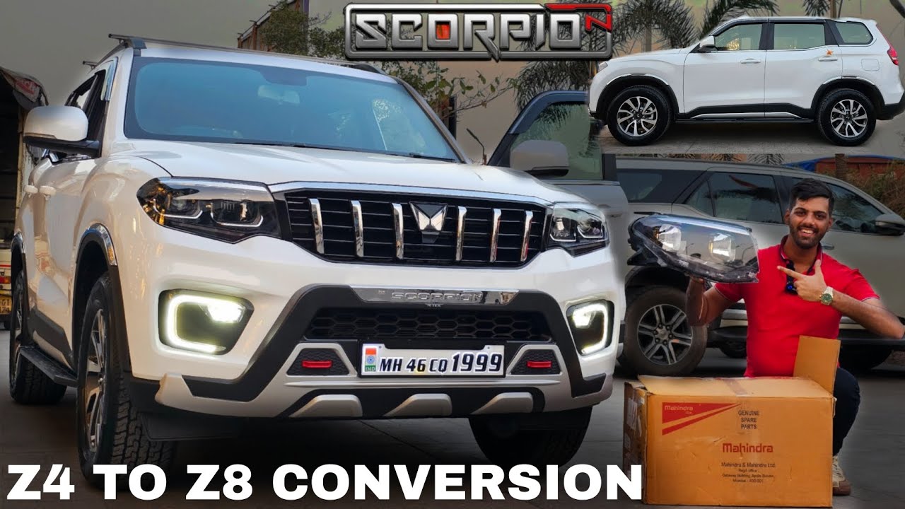 SCORPIO N GT LINE MODIFICATION WITH Z4 TO Z8 CONVERSION 📞98201 87037...!!!