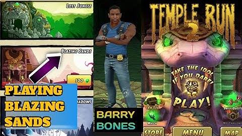 || TEMPLE RUN 2 : BLAZING SANDS || 🔥 BARRY BONES GAMEPLAY walkthrough🔥.♦️HIGH SCORE IN BLAZING SANDS