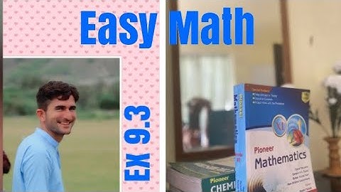 Fsc Math ||Exercise 9.3 chapter 9|| Fundamentals of Trigonometry