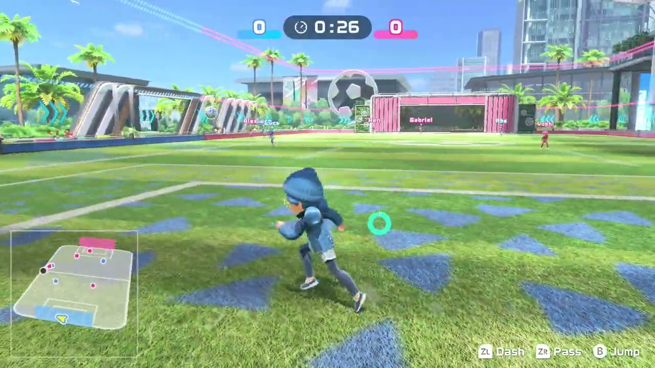 Party mode beta test, Football 1P minigame [Part of the club, GK] - Nintendo Switch Sports