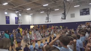 St. Paul Elementary students host eco-friendly fashion show to promote recycling