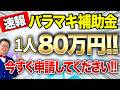 【速報】一人80万円貰える「超ヤバい補助金」が遂に登場!!個人事業・経営者の方は今すぐ申請してください!!