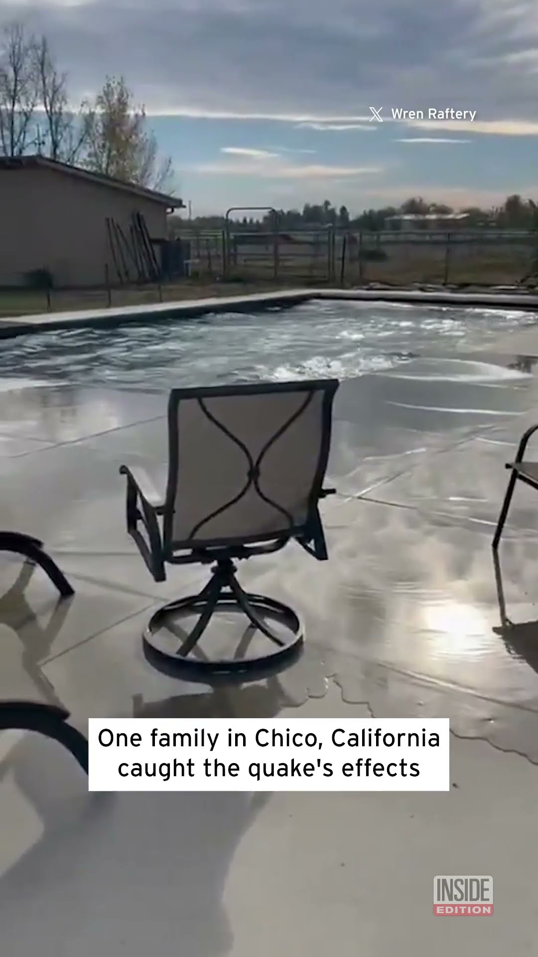 Powerful Quake Makes Waves in Swimming Pool #shorts