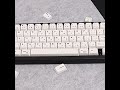 Simple, Pure White Japanese MDA Keycaps PBT 150 Keys, Customized fo