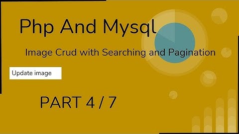 How to update image in php and mysqli to delete old image || PART - 4