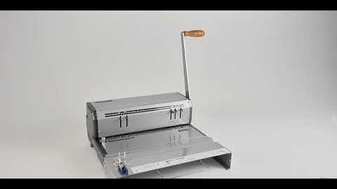 CoilMac M Akiles Manual Punch Coil Binding Machine Demo