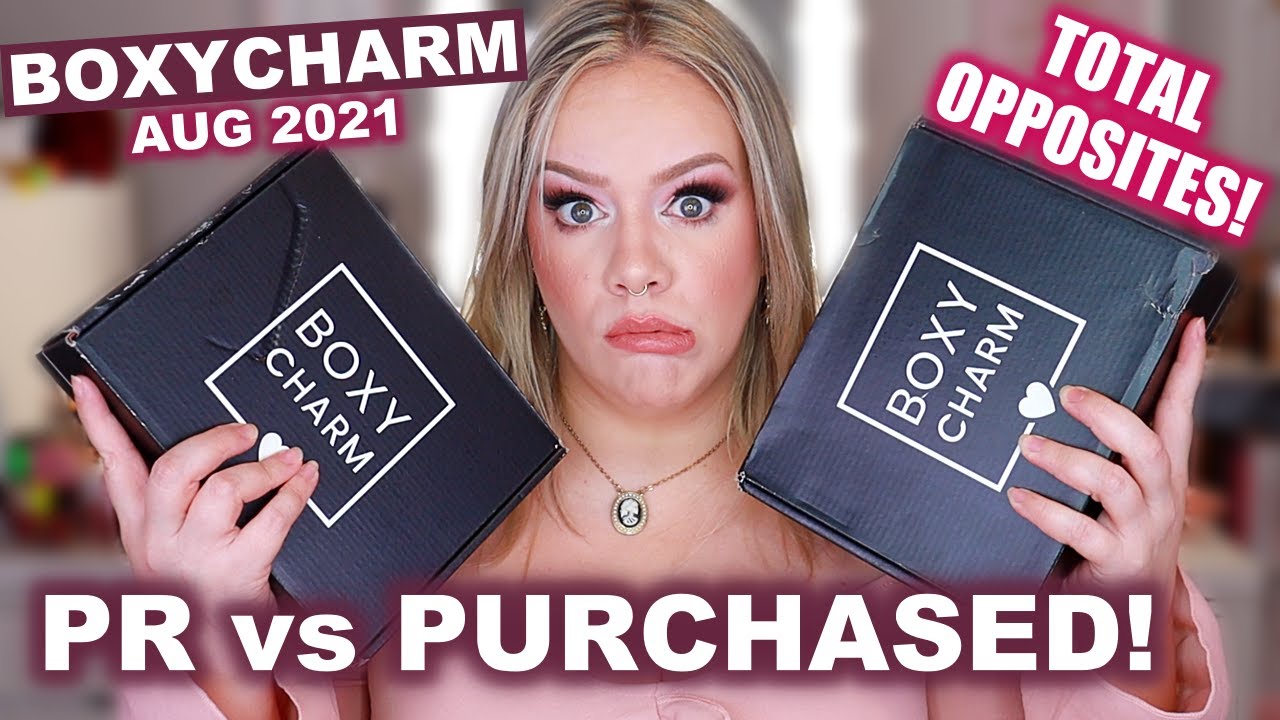 BOXYCHARM UNBOXING | AUG 2021 | PURCHASED vs PR Boxycharm Base Box