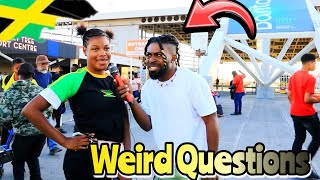 Weird Questions In Jamaica | Half Way Tree