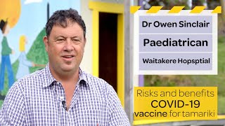 A paediatrician discusses the risks and benefits of COVID-19 vaccination | Ministry of Health NZ