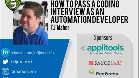 How to Pass a Coding Interview as an Automation Developer - Automation Guild 2018