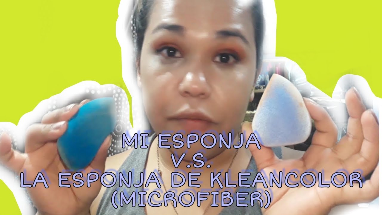 Esponja KLEANCOLOR DE MICROFIBER 🤔 ¿Que tan buena es? ¿Mejor o peor que la de JUNO?/LUCERO TALAVERO