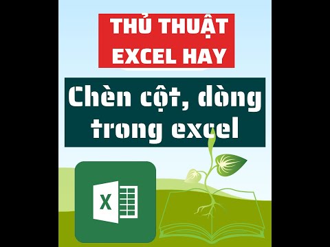 Thủ thuật Excel – chèn thêm hàng và cột trong excel