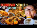 TURKISH STREET FOOD TOUR - GRILLED SCORPION FISH + BEST DURUM KEBAB + ISLAK WET BURGER in ISTANBUL!