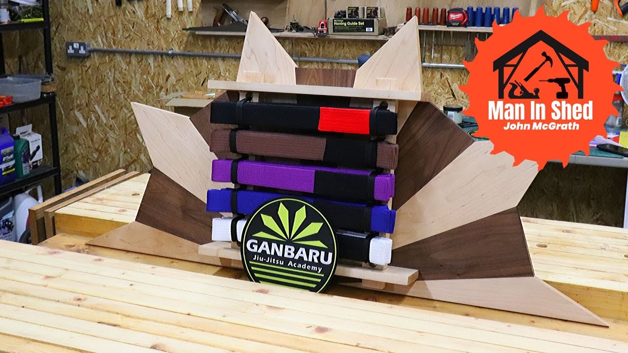 JiuJitsu Belt Dispaly Rack Part 2 YouTube