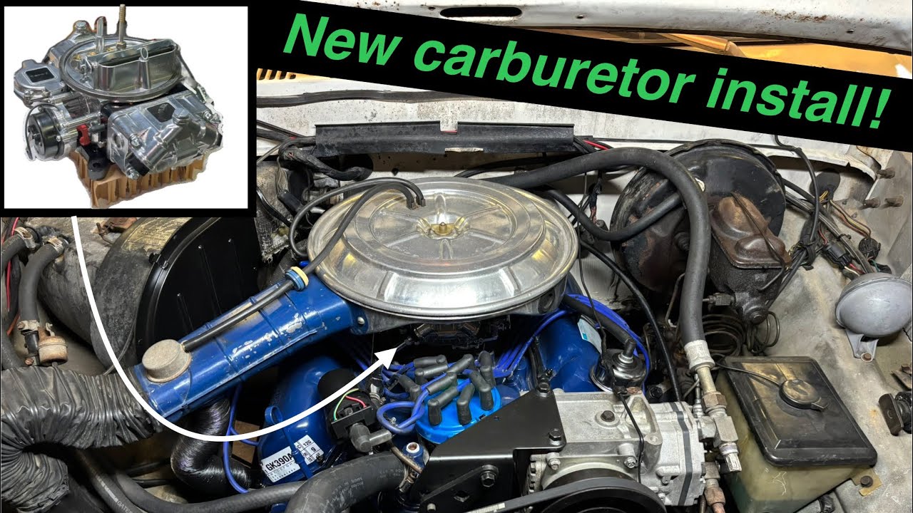 Quick fuel 4 barrel carburetor install!-(351c 76 F100). - YouTube