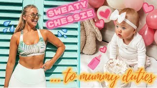 PRACTISING BEING A MUMMY | First ever vlog | F45 WORKOUT