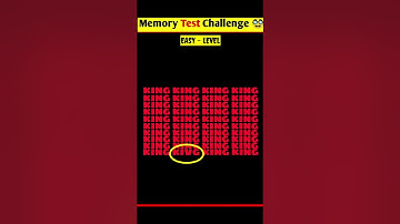 Memory Test || Riddles And Puzzles For Iq Test || part 1 || #quiztime #shorts