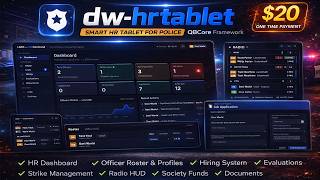 [QBCORE] | Fivem Script | dw-hrtablet | Advanced HR Tablet for police
