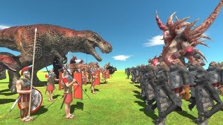 Tyrannosaurus Rex vs Scorpios Rex – When Two Armies Collide - Dinosaur Simulation