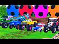 FS22 - Wheels on the bus, Monster Truck, Polizeiauto, Police Car, Mixer Truck, Carro da Polícia, Fir
