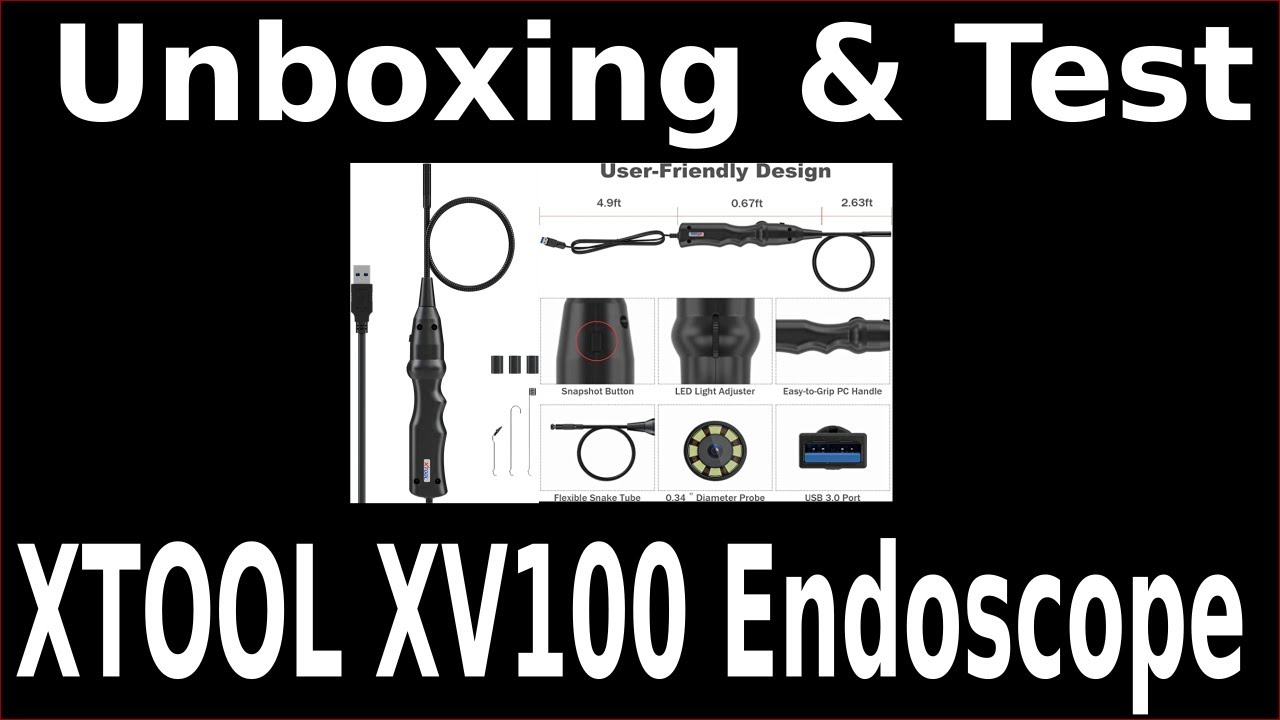 Unboxing my new Xtool XV100 Endoscope on my Xtool D9, and I love it
