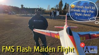 *After Crash Remaiden Part.2* FMS Flash Re-Maiden Flight and Review!