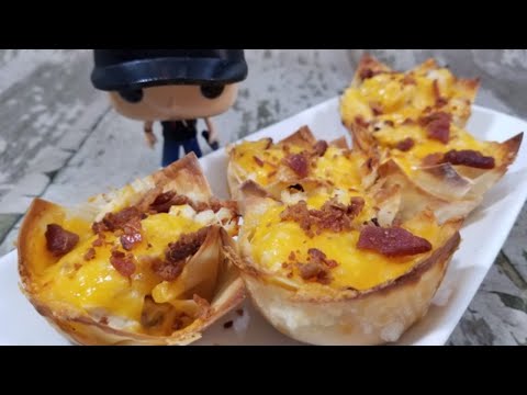 Shredded Chicken Wontons