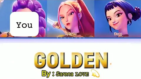 Huntrix  (헌트릭스) '𝙶𝚘𝚕𝚍𝚎𝚗 ♪'  By film 'Kpop demon hunter' by netflix. 