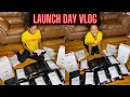 ENTREPRENEUR EP 3: LAUNCH DAY VLOG! SELLING OUT? PACKING + SHIPPING ORDERS, STRUGGLES, & MORE!