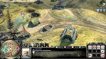 Company of Heroes 2 4v4 Tank Bug with Elefant on Sandbags