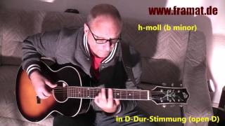 b minor tune in open d loar lh 200 sn