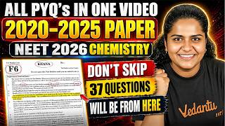 NEET 2026 Chemistry | All PYQs in One Video ( 2020-2025 ) | Most Expected Questions | by Premila Mam