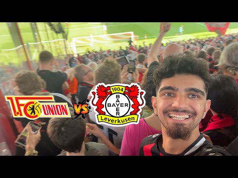 Nur noch 1 Sieg bis zur Deutsche Meisterschaft🥹⚫️🔴 |Union Berlin vs Bayer Leverkusen | Stadionvlog