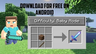 BABY MODE FOR MINECRAFT POCKET EDITION || FREE DOWNLOAD screenshot 5