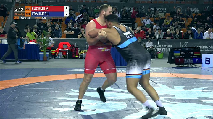 1/4 GR - 130 kg: M. KUCHMII (UKR) v. J. KRAHMER (G...