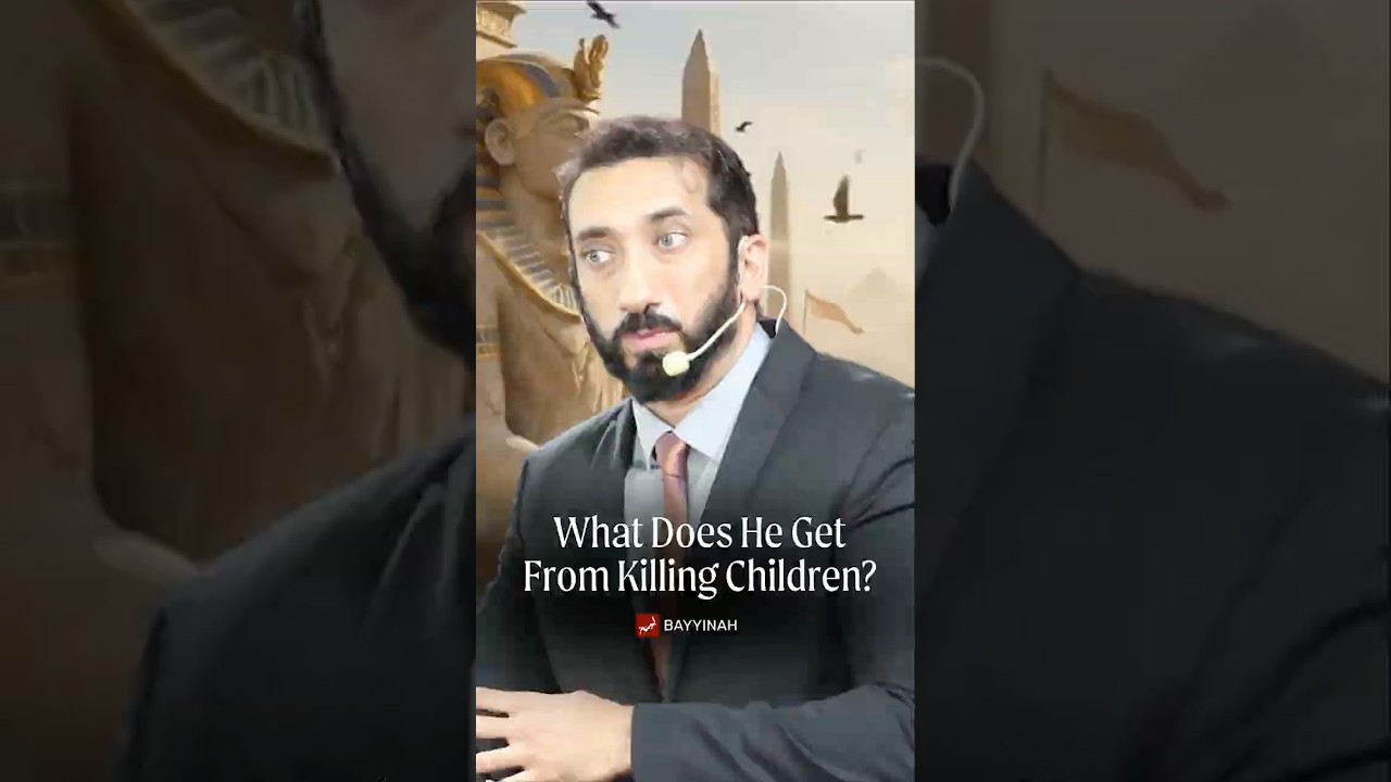 What does he ger from killing Children? | Nouman Ali Khan