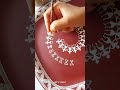 Decorative plate warli art in rustic hues a beautiful combination indeed