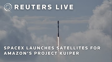 LIVE: SpaceX launches satellites for Amazon