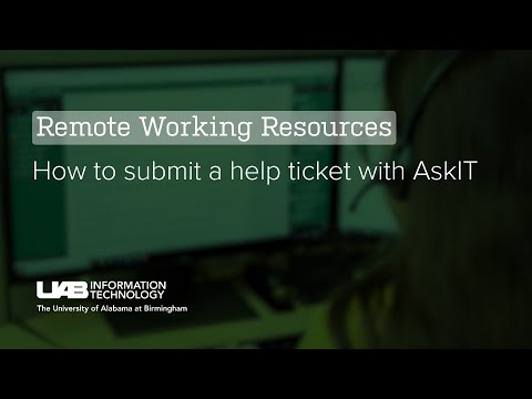 How to submit a help ticket with AskIT