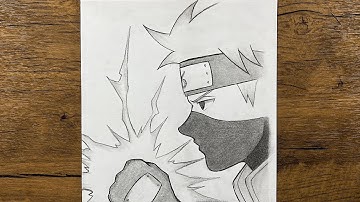 How to Draw Kakashi Doing Chidori (Lightning Blade) | Step-by-Step Anime Tutorial