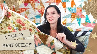 A TALE OF MANY QUILTS (And a Scrappy Knitting Cast On)