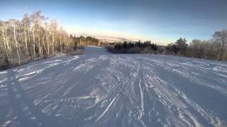 Snowboard Belokuriha спуск с Церковки