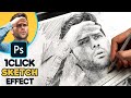 1click photo to pencil drawing sketch effect  photoshop tutorial