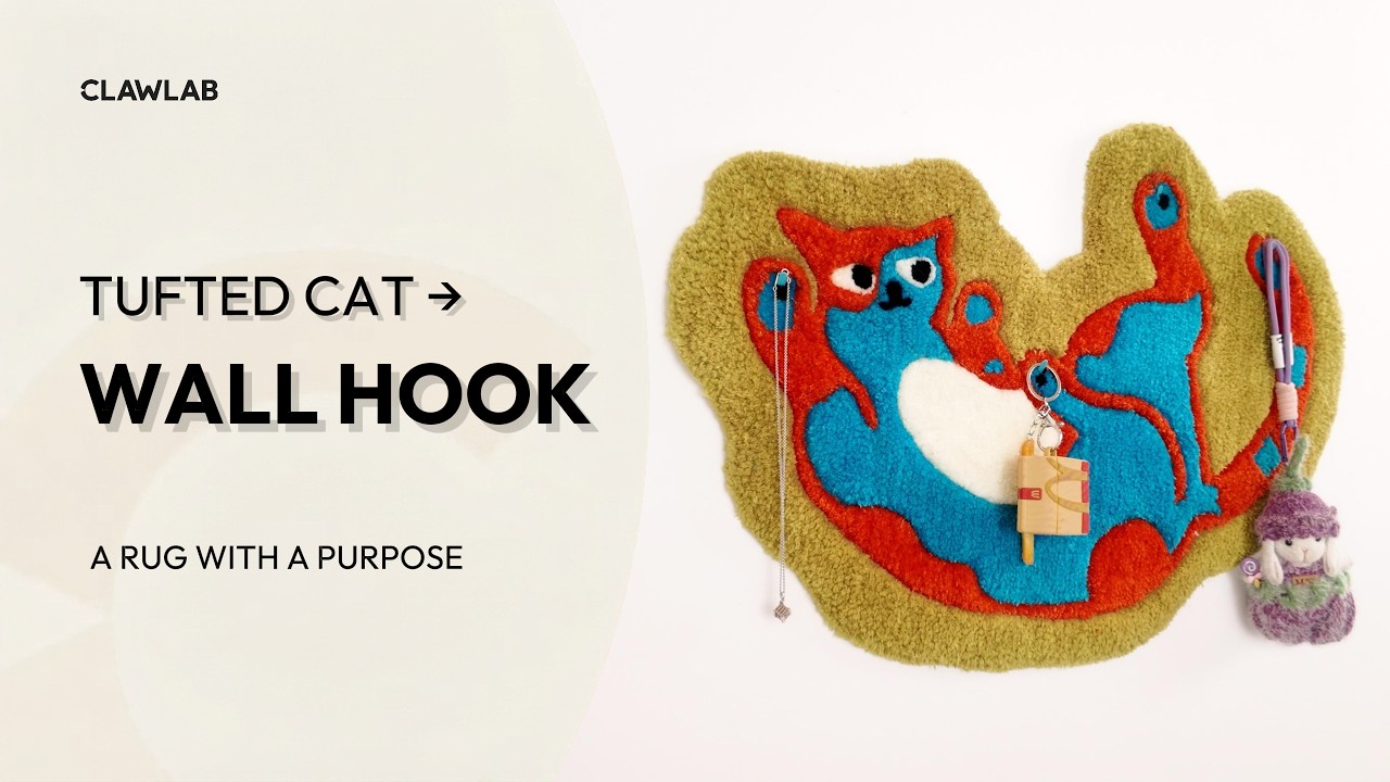 I Turned a Cat Rug into a Wall Organizer 🐱