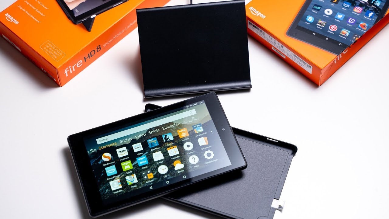 Amazon Fire HD 8 mit Show Modus Ladedock: Unboxing & Kurztest | Deutsch