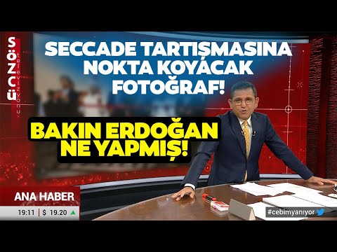 Fatih Portakal Seccade Tartışmasına Nokta Koyacak Fotoğrafı Yayınladı! Bakın Erdoğan Ne Yapmış!