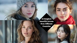 AI Imagines beautiful Actress from Different Countries